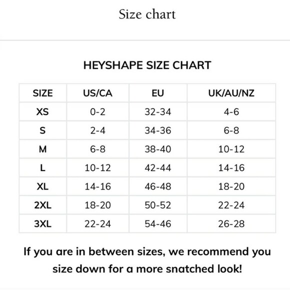 HeyShape Stretchy Snatched Slimming Shapewear Bodysuit White Women's Size Large - Picture 12 of 12